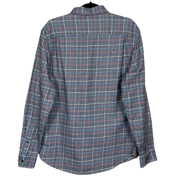 Old Navy Menswear Plaid Flannel Shirt Men’s Medium 100% Cotton - Picture 2 of 13